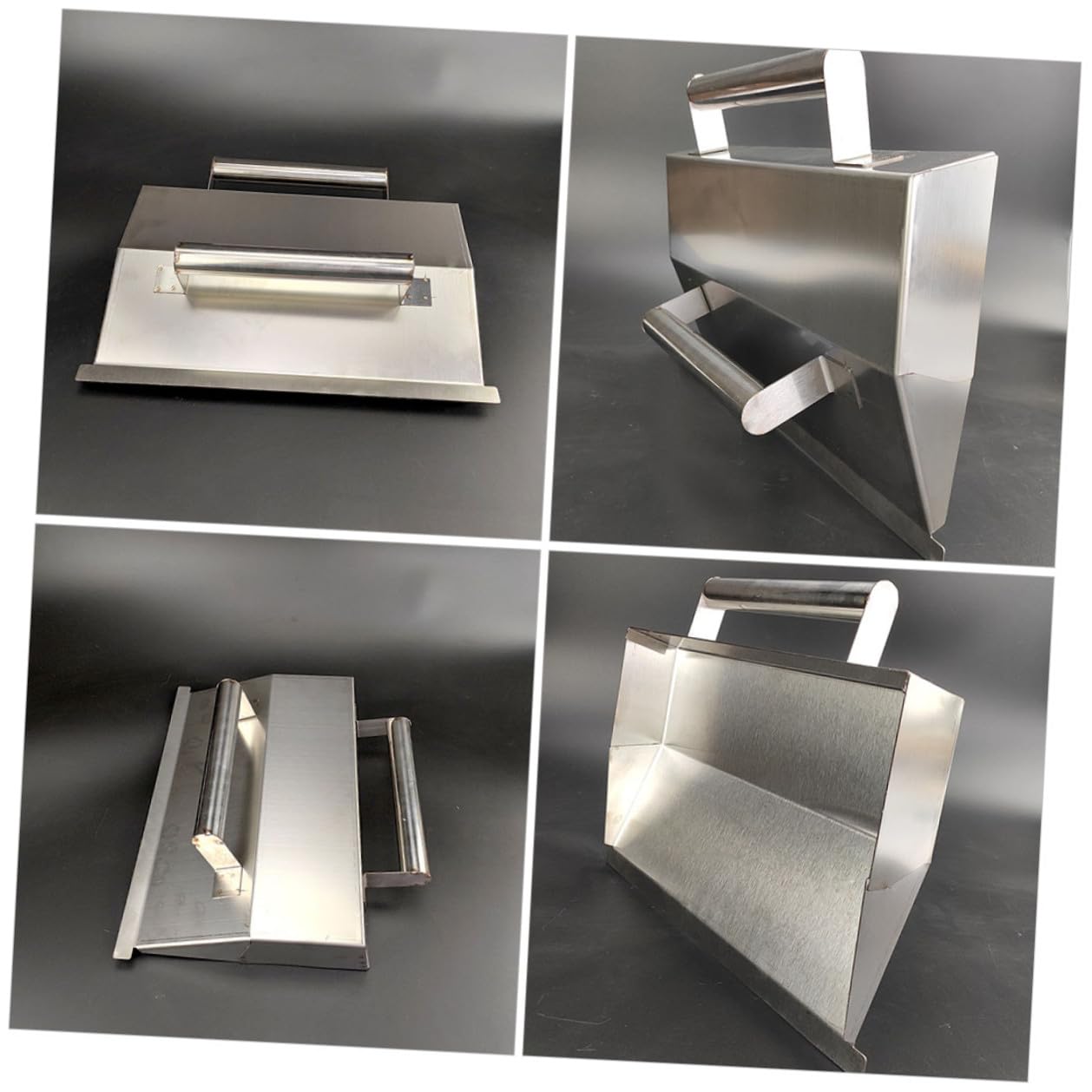 Baluue Truelle à Béton Acier Inoxydable pour Finition Plâtre Outil de Lissage Mural Ergonomique pour Cloison Sèche et Ciment Outil Maçon Multifonction pour Enduit Intérieur