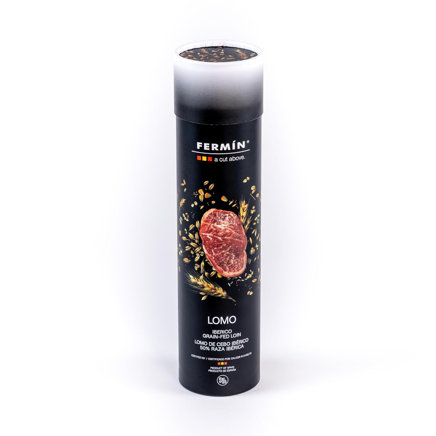 Fermin Iberico Grain-Fed Loin in Tube, 50% Iberico, 1.1 lb (499 g)