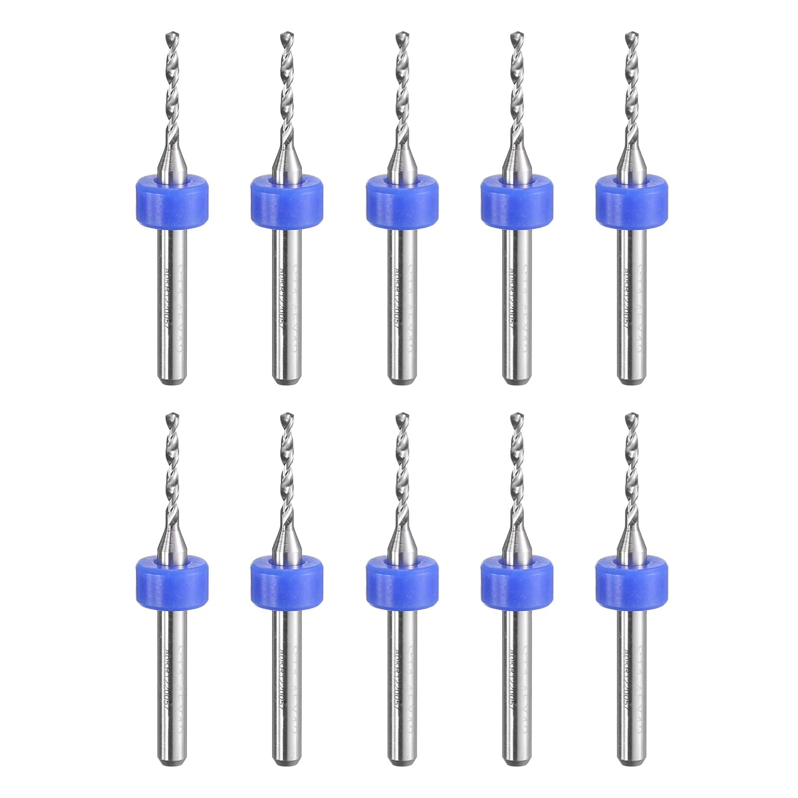 uxcell PCB Drill Bits 1.45mm Tungsten Carbide Rotary Tool Jewelry CNC Engraving Print Circuit Board Micro Drill Bits 1/8 Inch Shank 10 Pcs