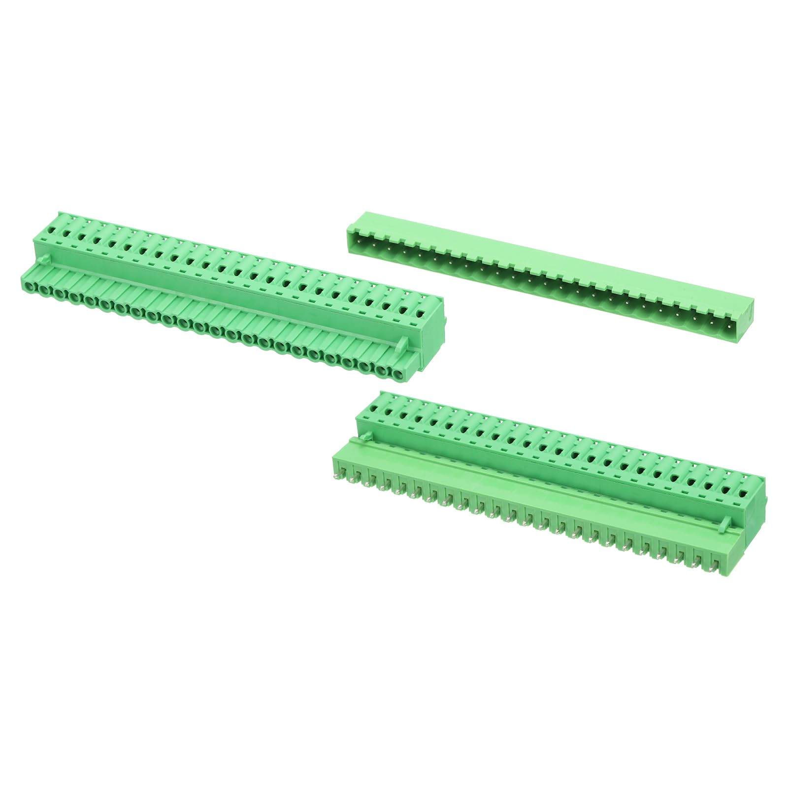 Conector de bloque de terminales de tornillo de 24 pines para cables 28-10 AWG 7