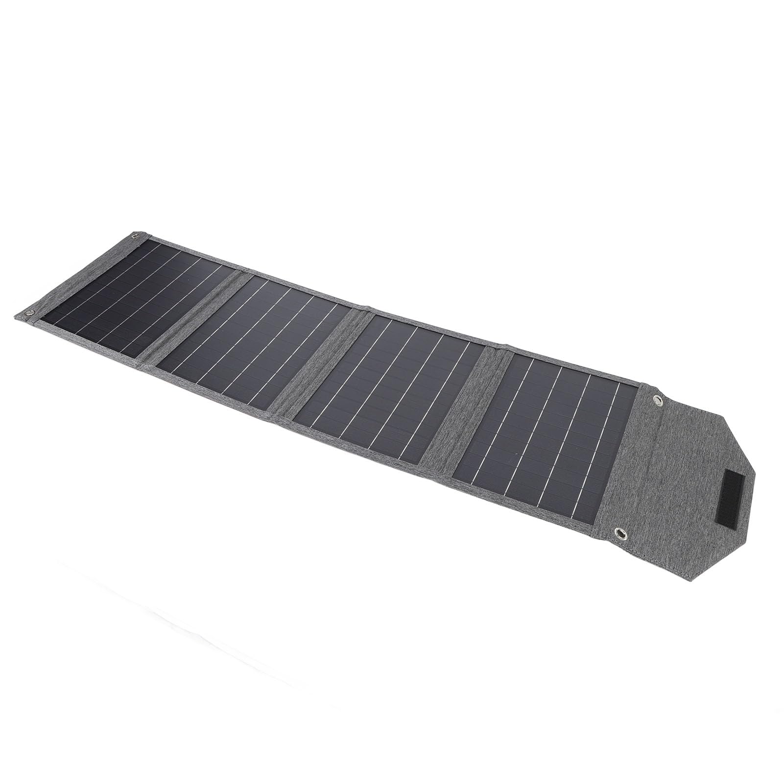 Składana ładowarka do panelu słonecznego 80 W Przenośny wodoodporny krzem monokrystaliczny Wysoka wydajność Szybkie ładowanie Podwójne wyjścia USB do użytku na zewnątrz Kemping