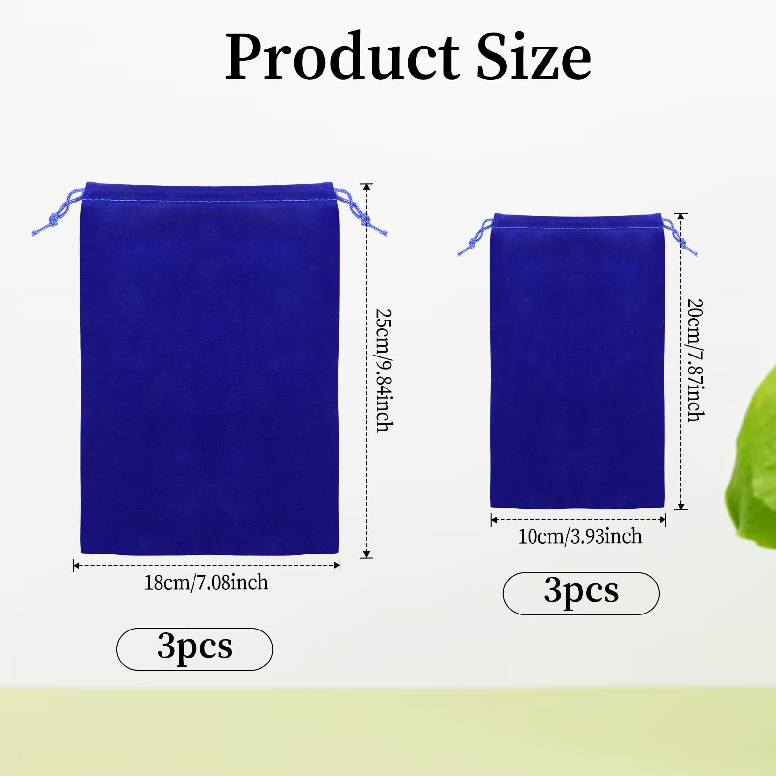 Adult Toy Storage Bags, 6 Pcs Blue Velvet Drawstring Pouch Adjustable Toy Organizer Bags Foldable Ditty Bag for Women Men Toy Cosmetic Underwear Sunglasses Travel Camping (7×9.8 Inch, 4×7.9 Inch)