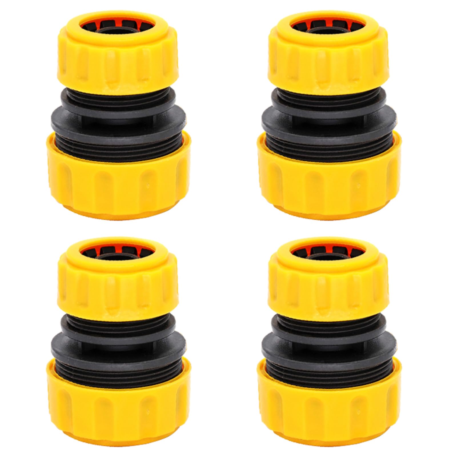 SagaSave 4PCS Garden Hose Connectors, DN20 to 25 Hose End Quick Connectors, Quick Hose Adapter Garden Hose Fitting Set, Hose Repair Replacement Connector, Hose Extension Connector