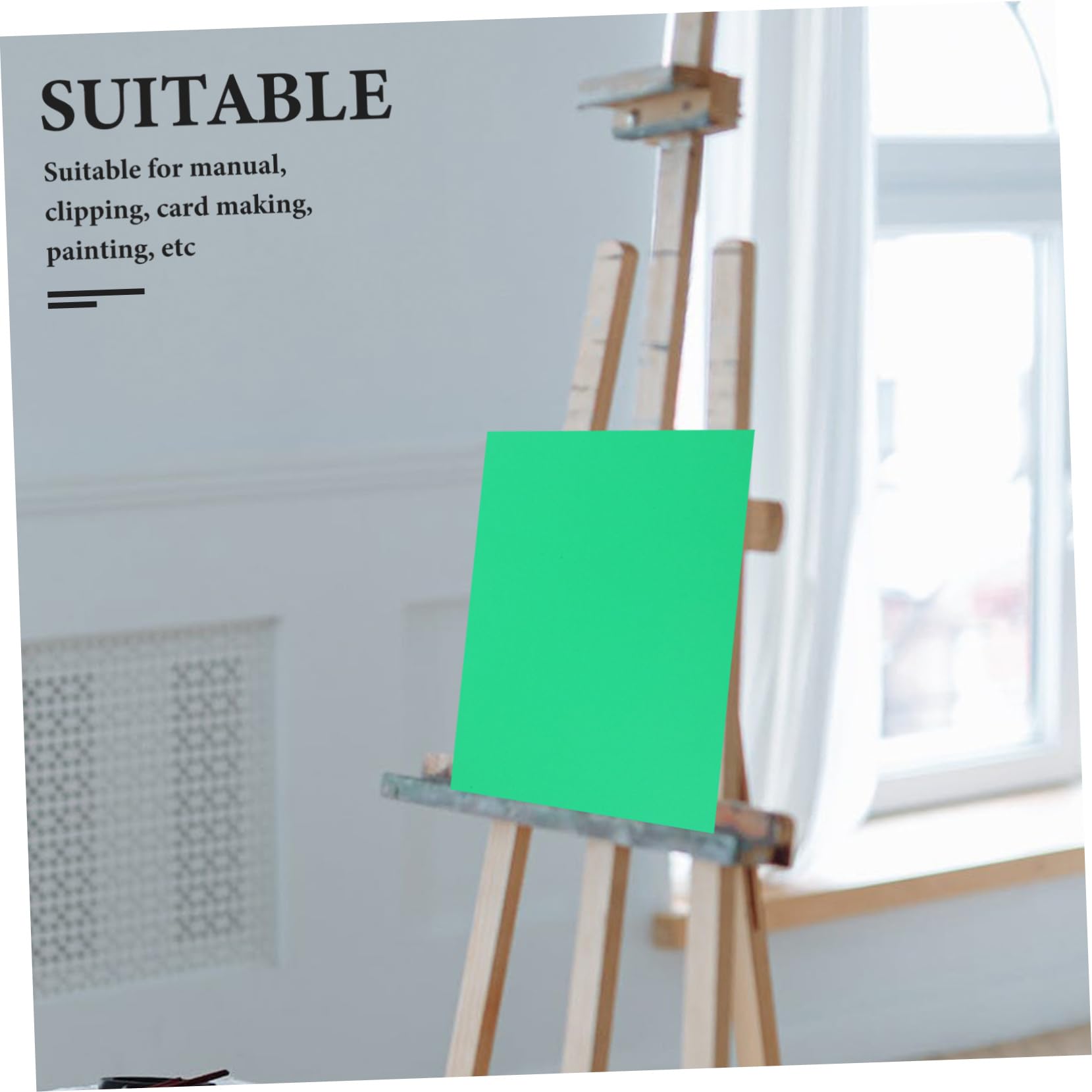 Farbiges Kartonpapier 50 Blatt aus Papier, Robust, Glatt, Zuschneidbar