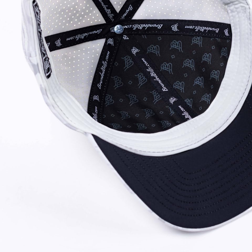 Image of Branded Bills Pearl Old Glory PVC Artic Camo Elite Curved, Snapback Closure, Lightweight, Comfortable Baseball Cap