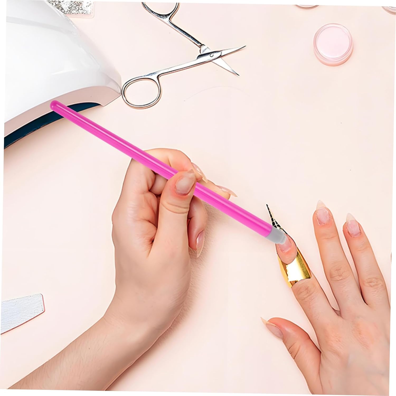 NOLITOY 15PCS Nail Art Stamping Tools Floral Butterfly Pattern Nail Dotting Pens Salon Use Durable Easy to Clean Accessories for Women