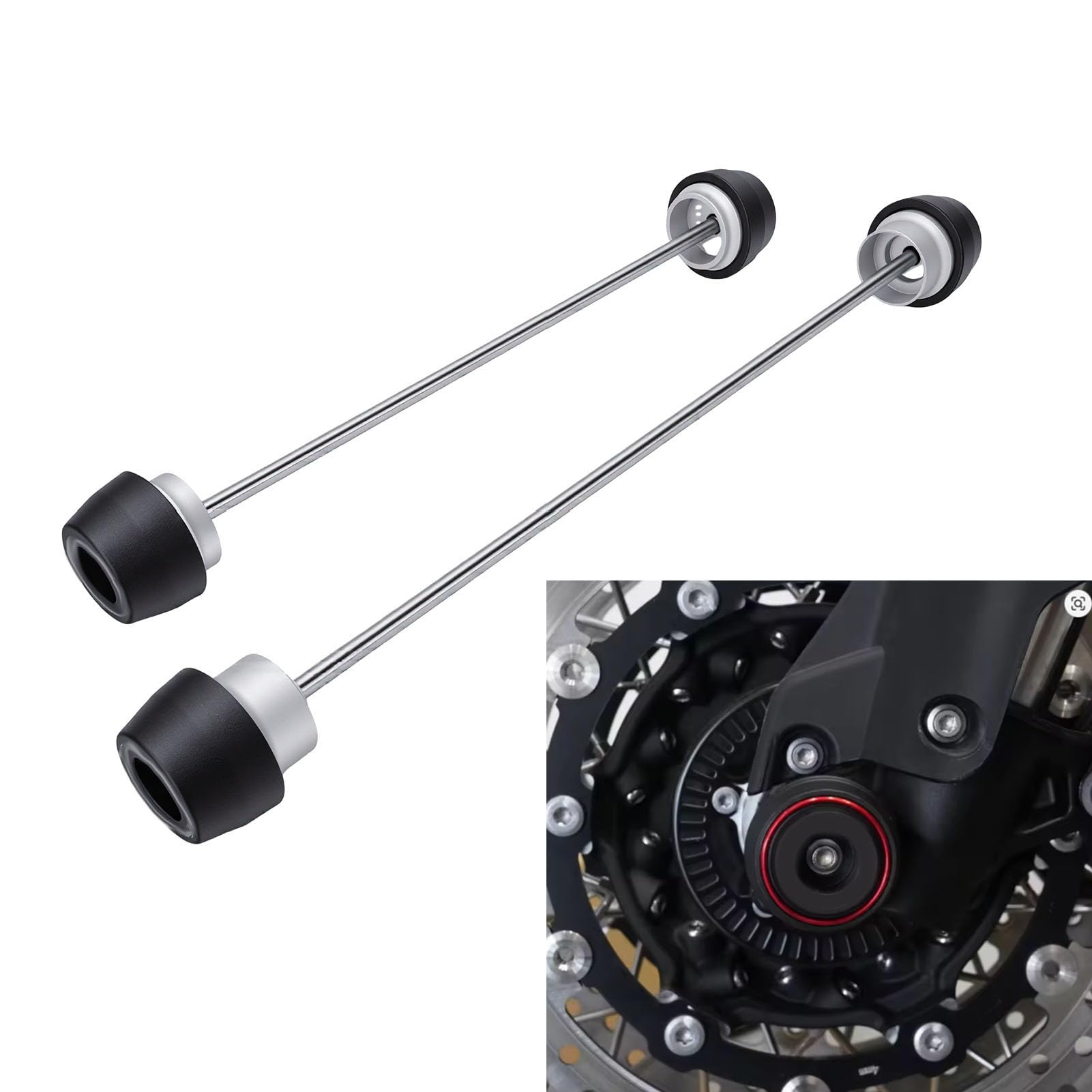 Acouto Deslizadores de Eje de Motocicleta para RS660 2021,2023