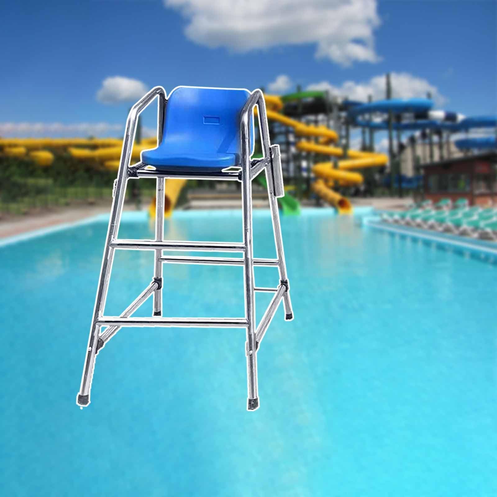 Genérico Escaleras de Piscina Silla de Salvamento Acero Inoxidable Observación de socorristas Playa Piscinas Pista de Tenis Árbitro Socorristas Altos, Sillas de socorristas Altas Sillas de socorrista