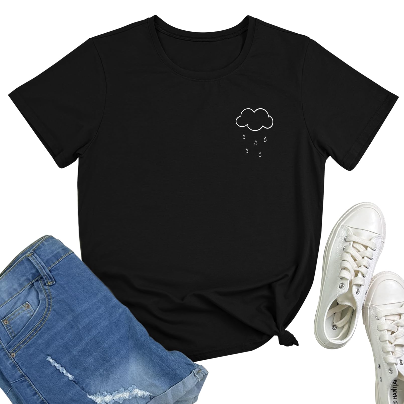 Women Cute Tees Graphic Casual T Shirts