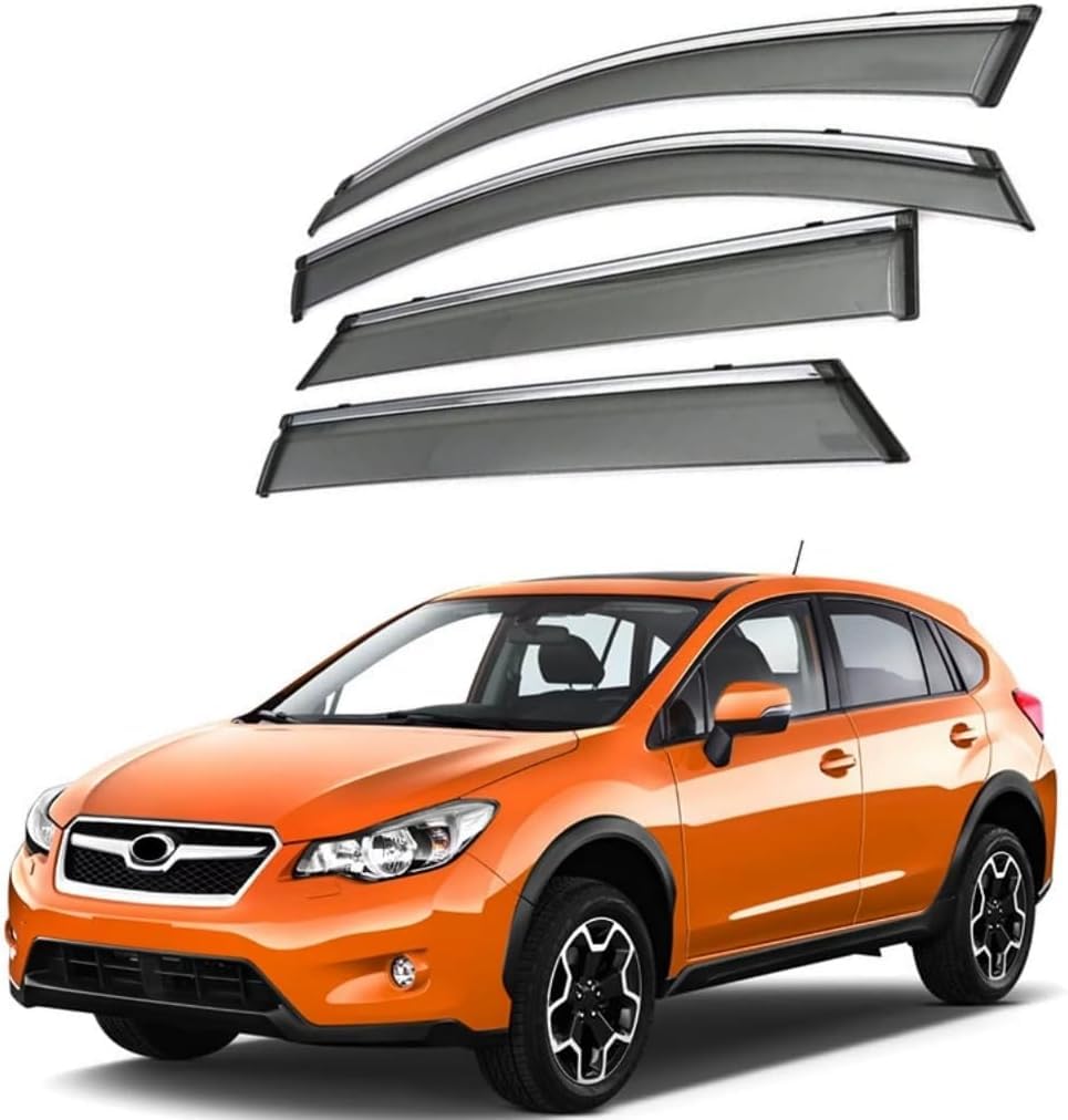 WeiYH Wind Deflectors for Subaru Crosstrek MK1-GP 2012-2017, Keep Your Car Ventilated in Rain Car Rain Guard Shield Stick-on Fitment Weathershields