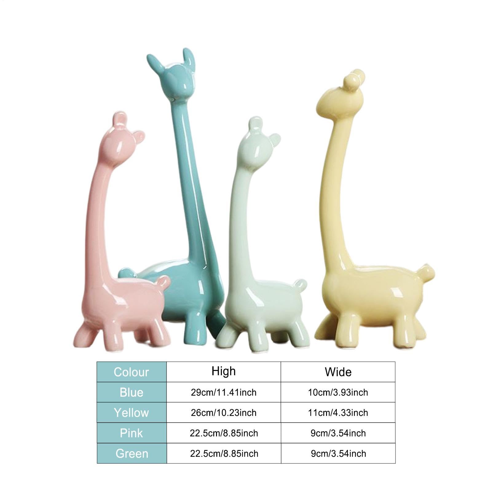 Figurine in ceramica di animali | Decorazioni per la Casa Figurine in | ceramica Set di sculture - 4 Collezione Semplice Tavolo Top Ornamenti Scaffale Decor per