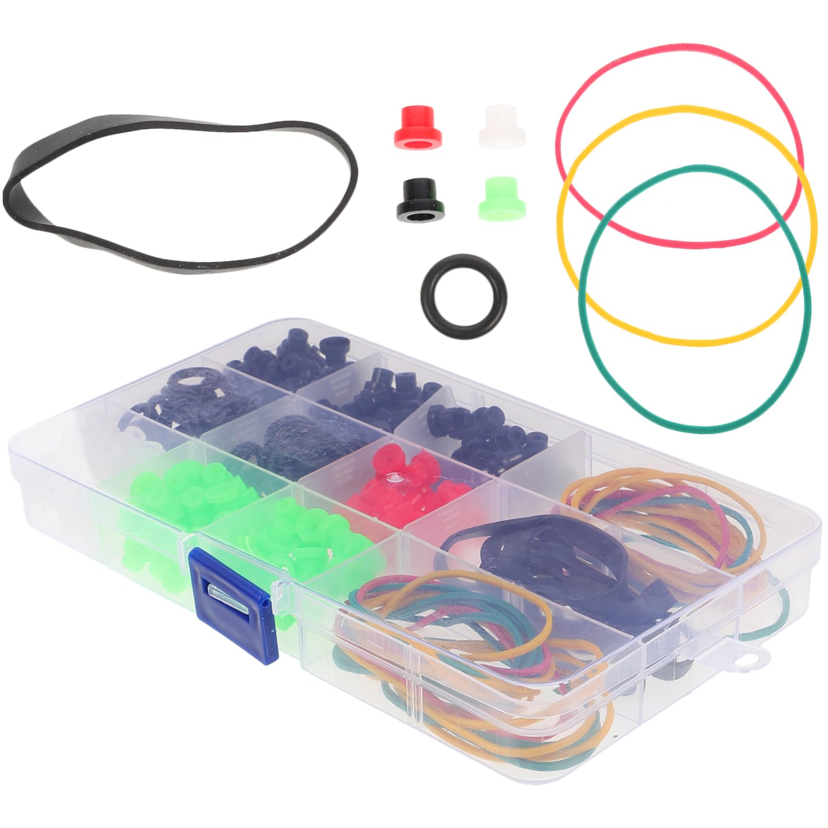 minkissy 810stücke Pin Cushion Mit Anti-vibrationsschürze Teiliges Gummiband-kit Zufälliger Farbe Für -künstler Und -projekte Stabilisiert Und Verhindert Vibrationen
