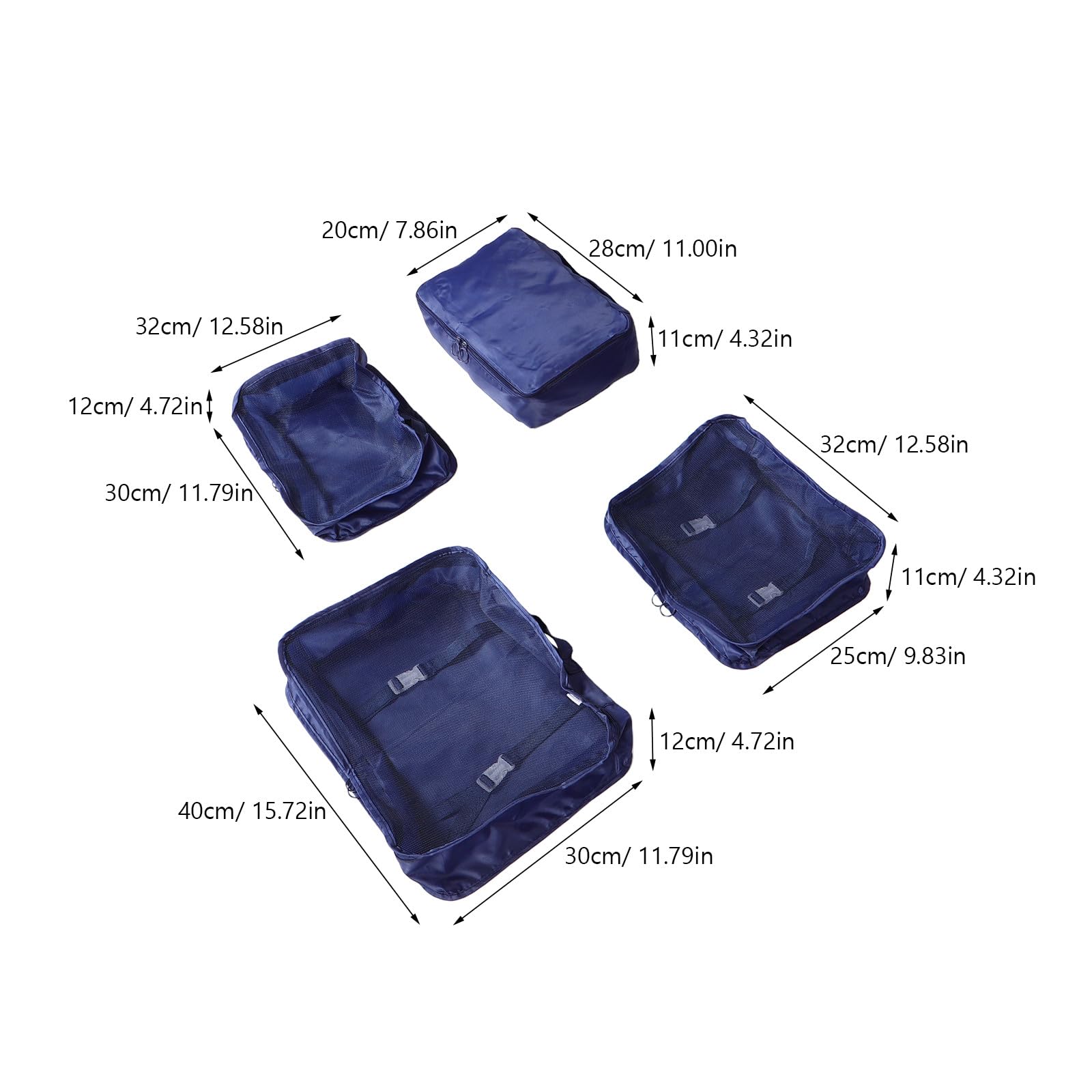 Organizadoras de Equipaje para Viaje Optimización de Espacio para Maletas Diseño Multifuncional Ligero Incluye Doble Bolsa y Neceser Esenciales para Viajes Avión