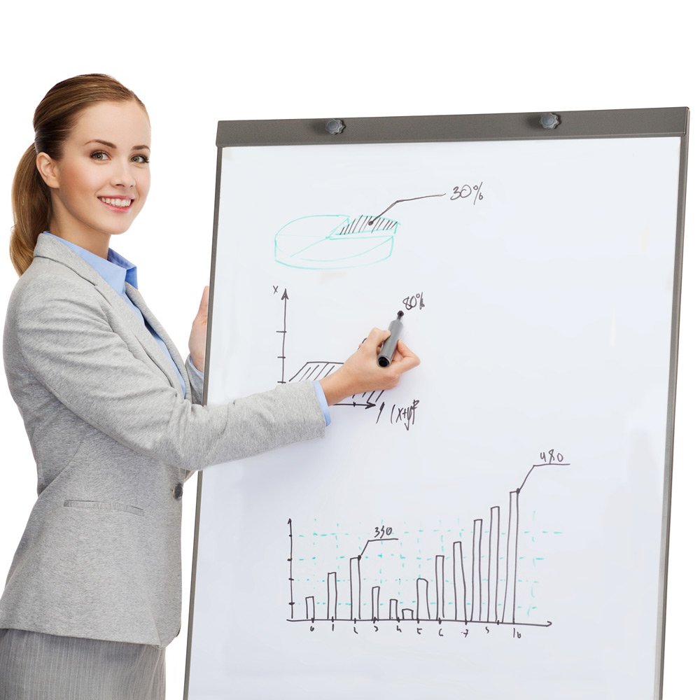 Tableau blanc paperboard 60x90cm avec trépied, réglable en hauteur Tableau blanc paperboard 60x90cm avec trépied, réglable en hauteur