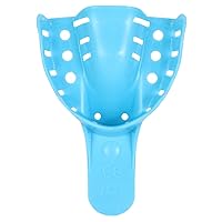 Vista 2 de JMU Bandeja de impresión dental,Bolsa de 12 bandejas desechables perforadas,5 pequeñas superiores