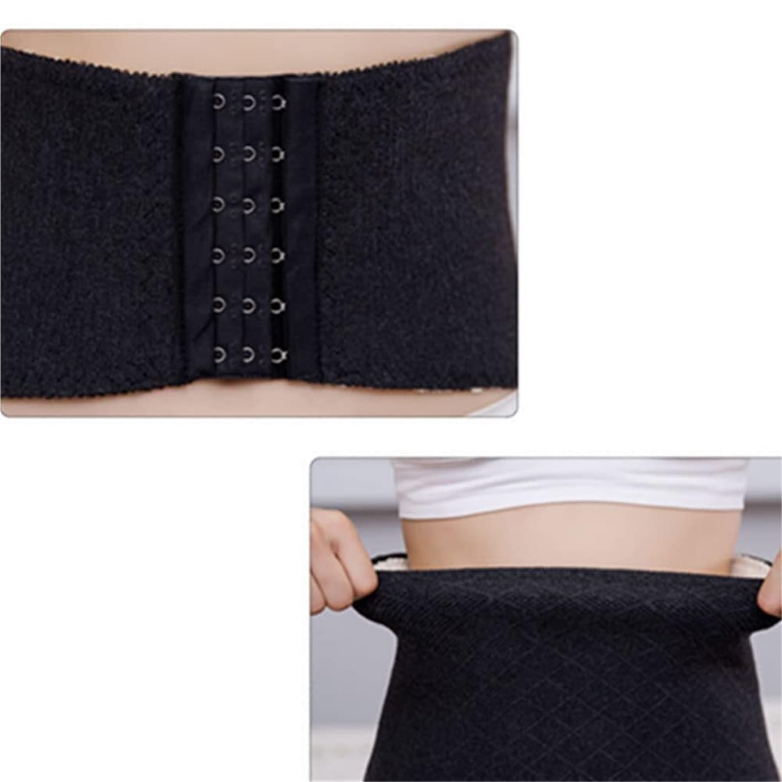 Faja Lumbar Cinturón de Soporte de Cintura Que calienta la Cintura Cinturón de Cintura Trasera de Invierno Suave y Engrosado Cinturón Apoyo Lumbar(Large)