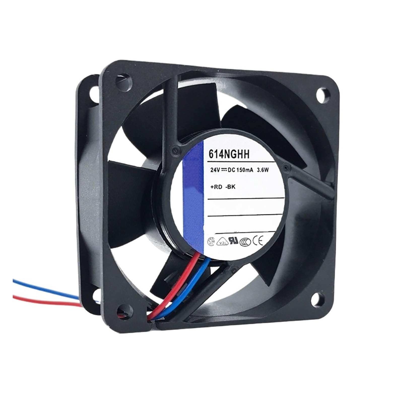 YLPWKMVZ High air volume Axial fan 60 * 60 * 25MM 614NGH 24VDC 2.6W 0.11A 43m3/h