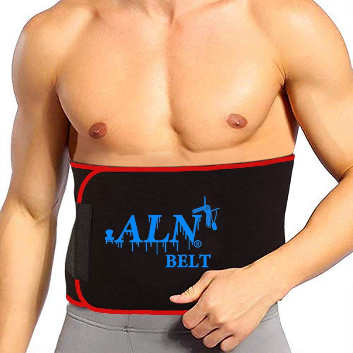 A L NMen's and Women's Hot Shaper Sweat Slim Belt for Fat Burning Sauna Waist Trainer (Multicolour , Free Size)