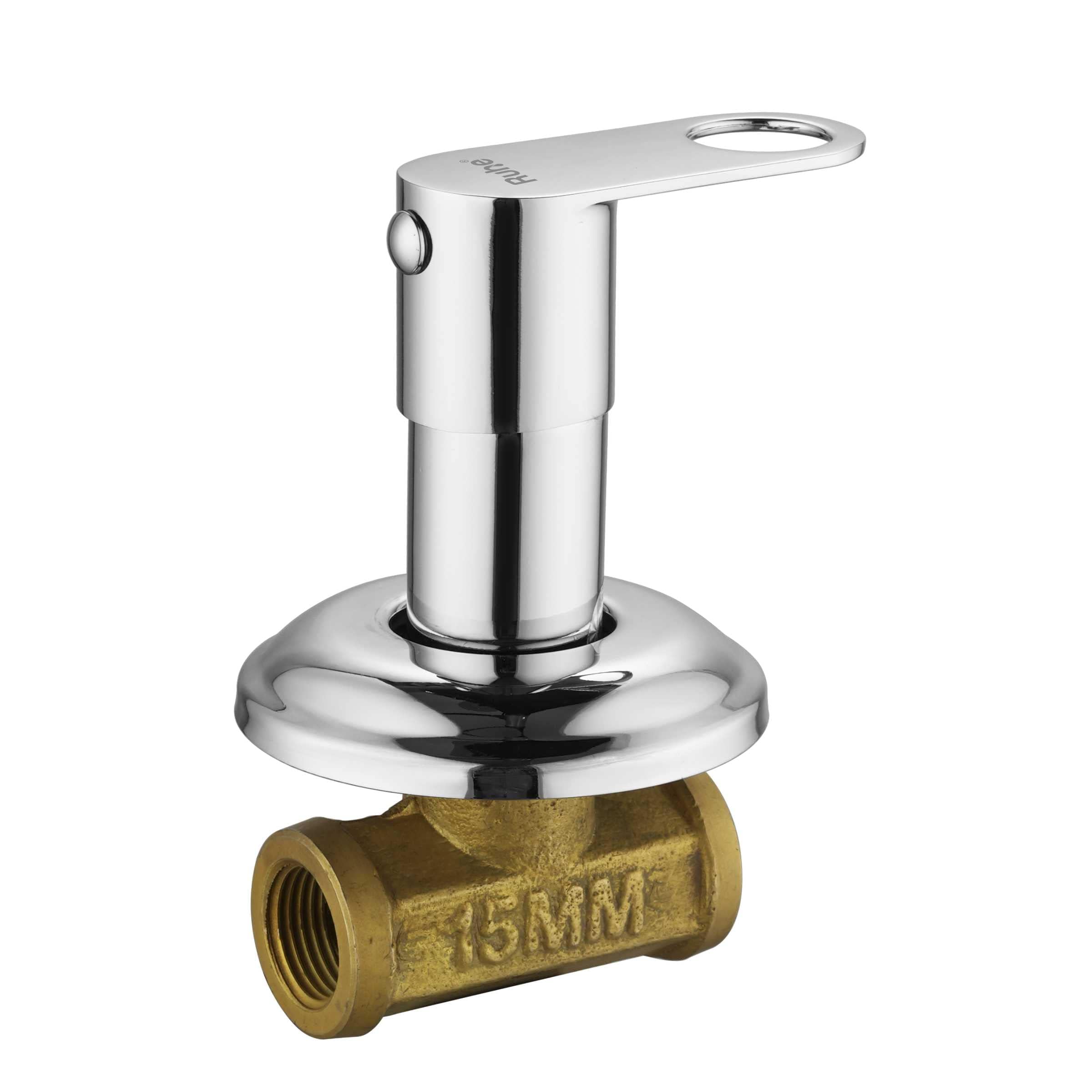 Ruhe® Orbit Concealed Stop Cock Faucet/Tap | 15mm Stop Cock | Stop Valve with Flange for bathrooms, Overhead Tanks, geysers | Tap with Chrome Finish (B09X6RJW7K) Amazon Price History, Amazon Price Tracker