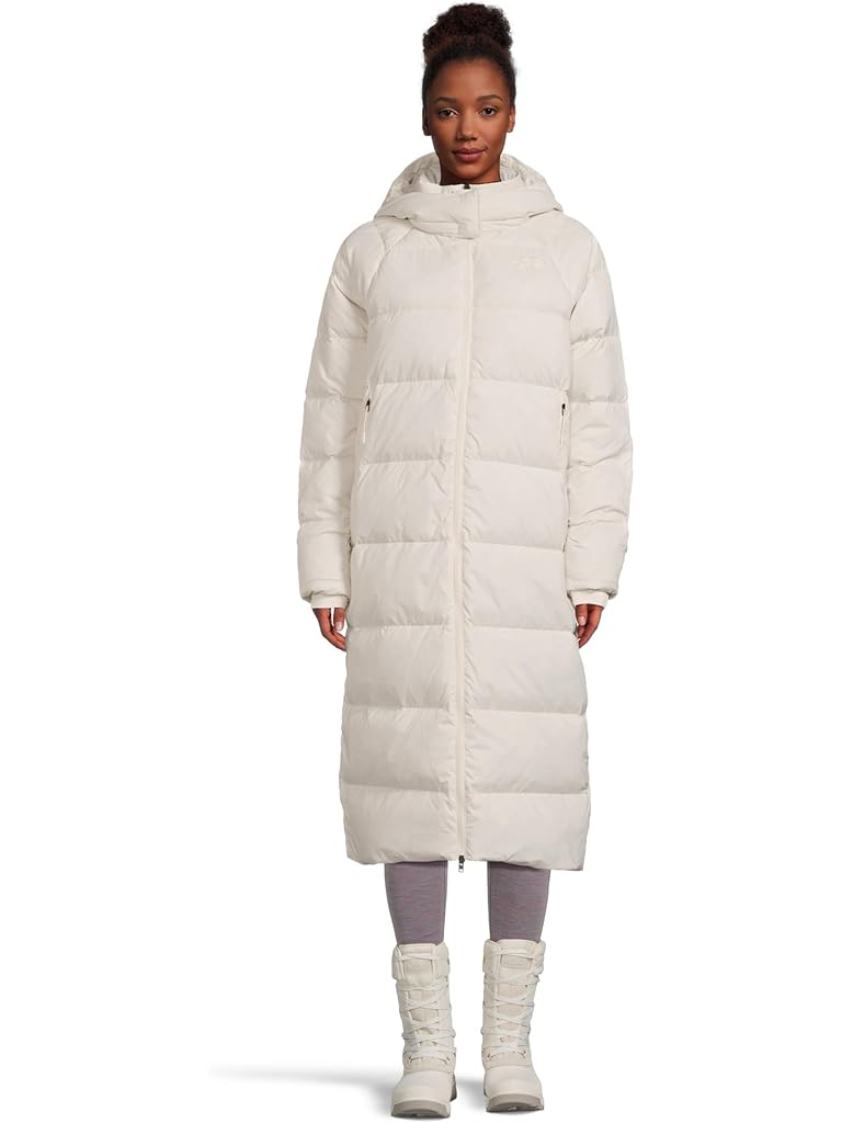 White The North Face Hydrenalite City Long Down Hooded Parka