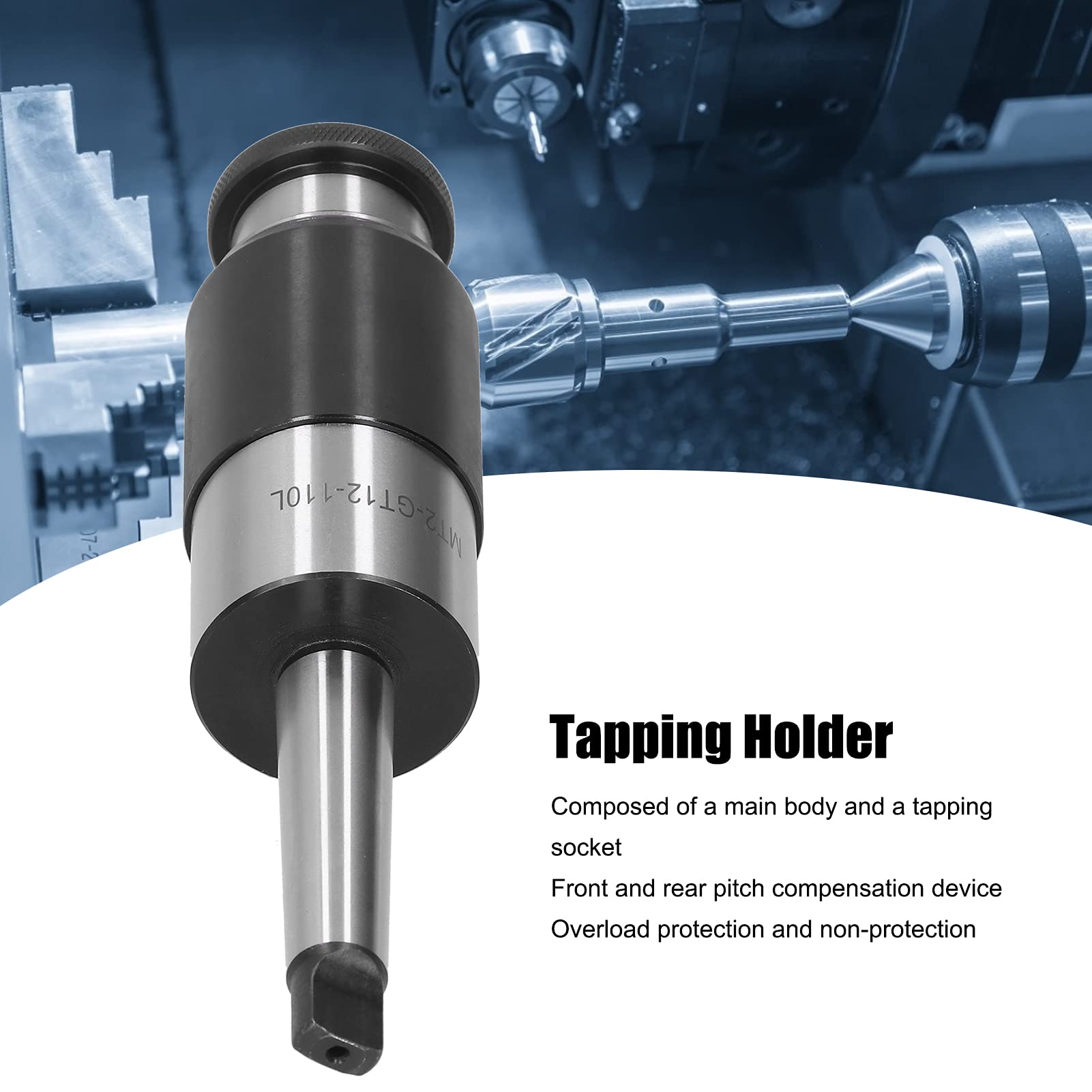 Omabeta Uchwyt Tulejowy MT2-GT12-110L Trwałe Narzędzie do Gwintowania do Centrów Obróbczych CNC Stal Szybkotnąca 110 Mm