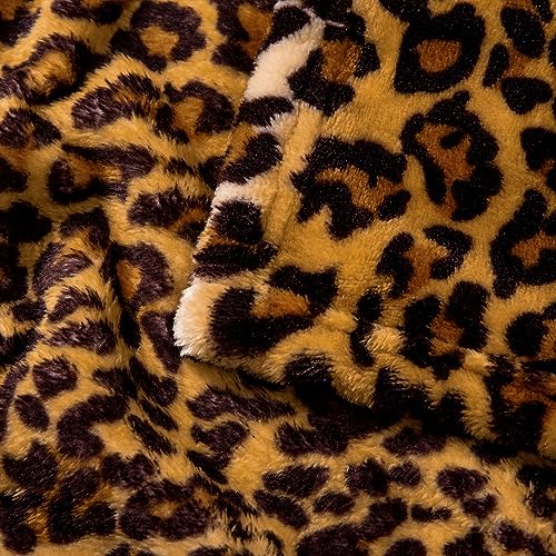 Excervent Überwurfdecke mit Leopardenmuster für das Bett, 127 x 177,8 cm – Ansicht 5