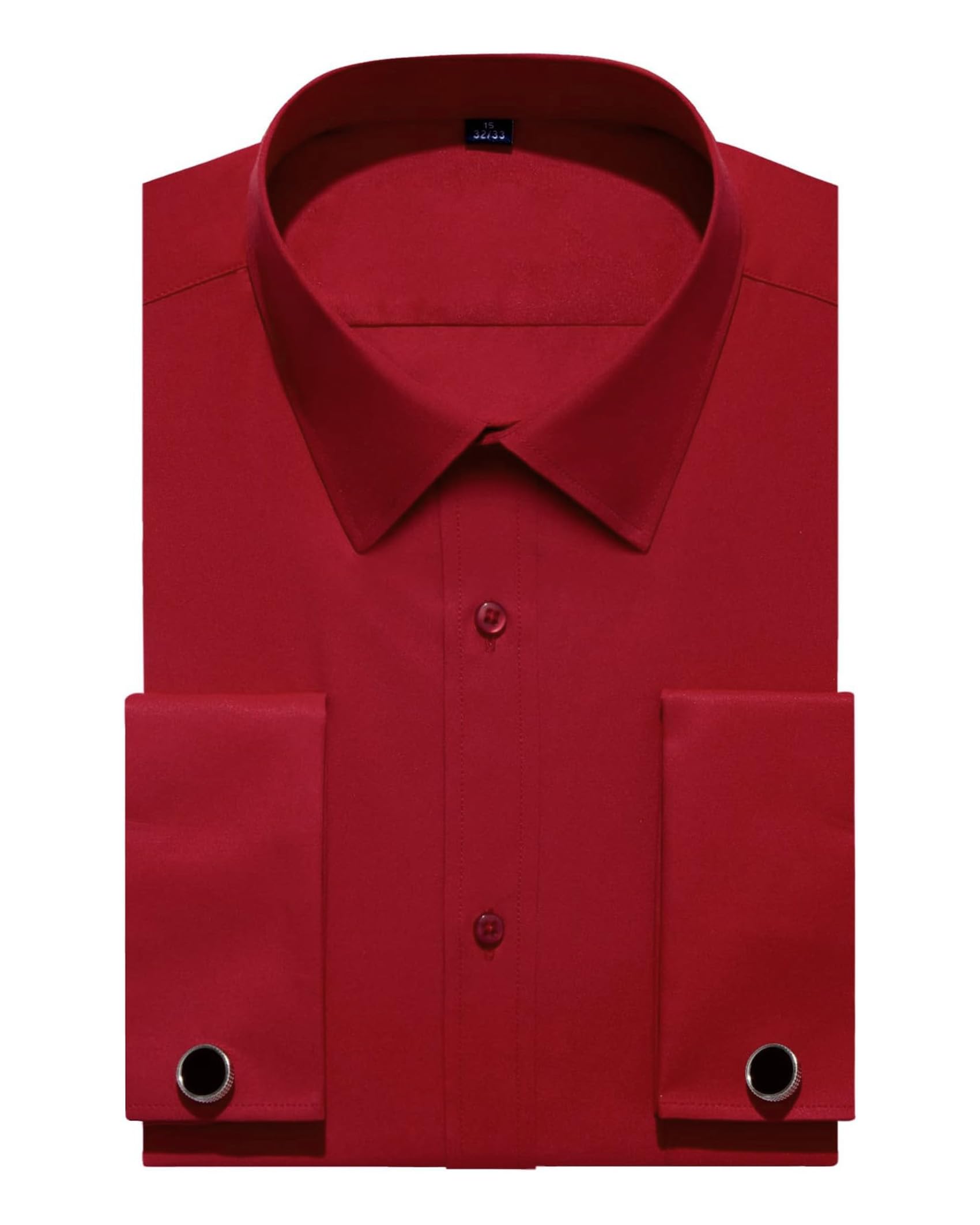 Alimens &amp; Gentle French Cuff Regular Fit Dress Shirts (Cufflink Included)