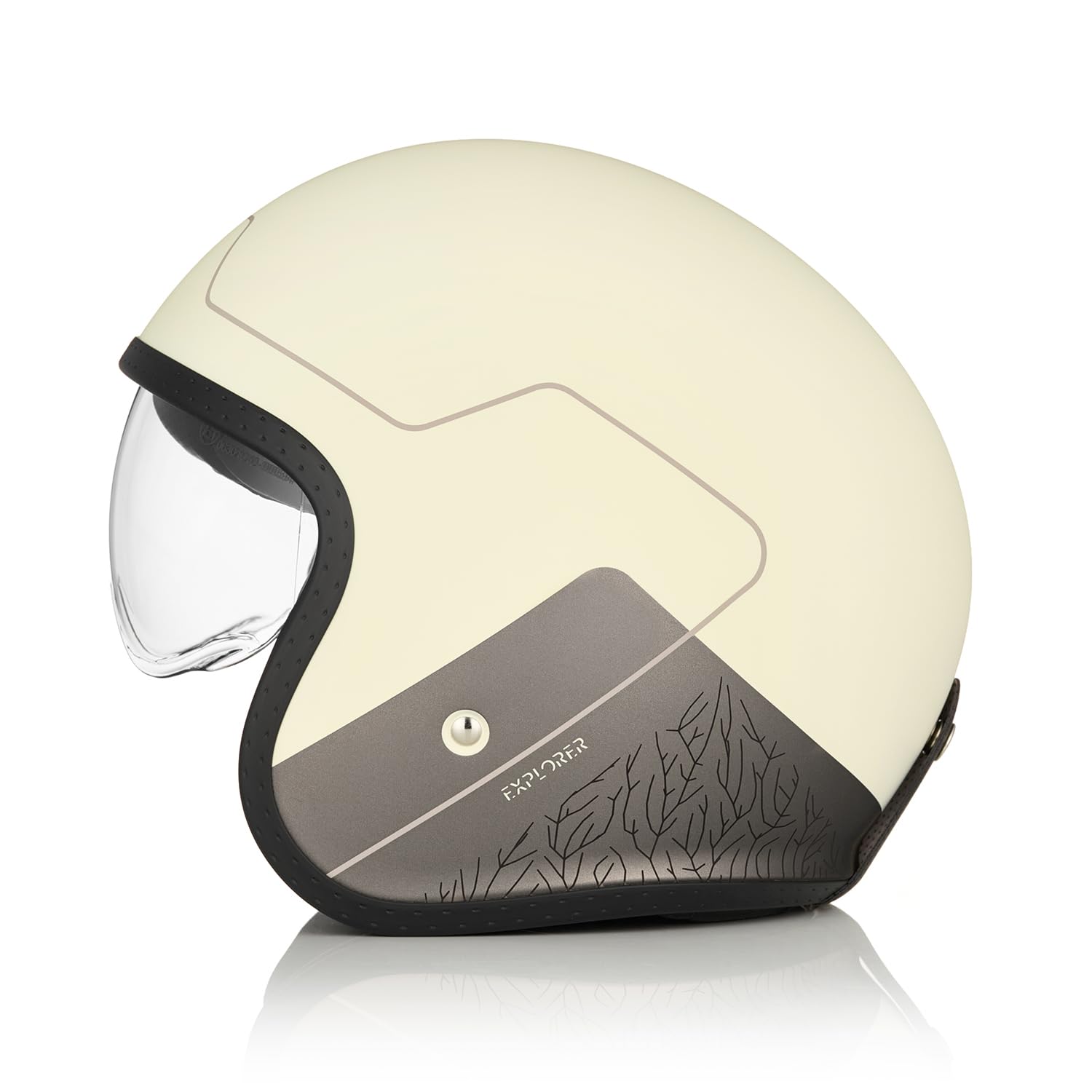 ORIGINE Casco moto Jet Casco da scooter con visiera omologata ECE 22-06