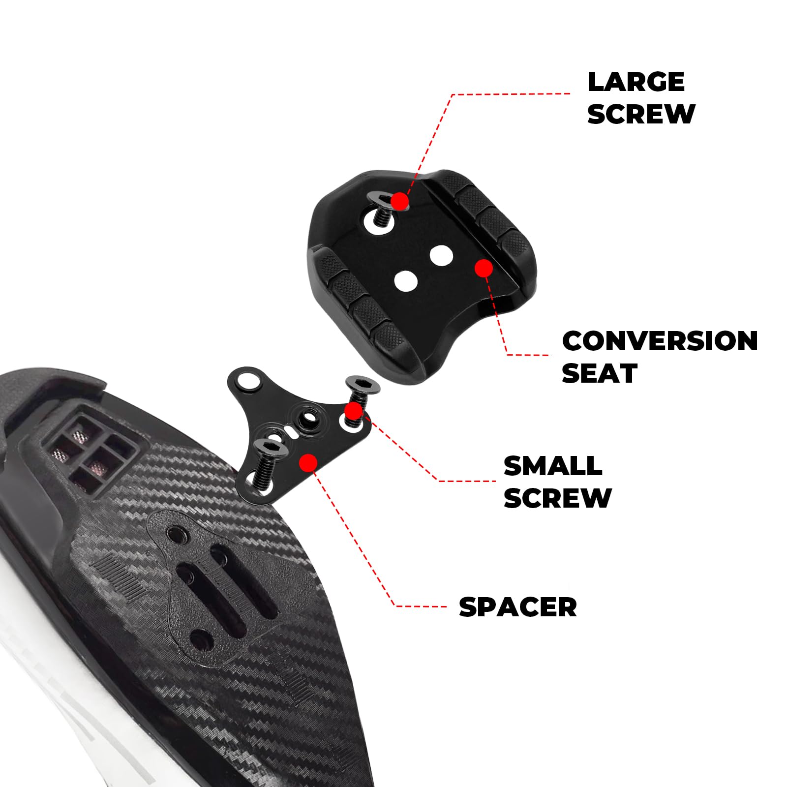 2 adattatori Cleats per bicicletta, compatibili con Shimano