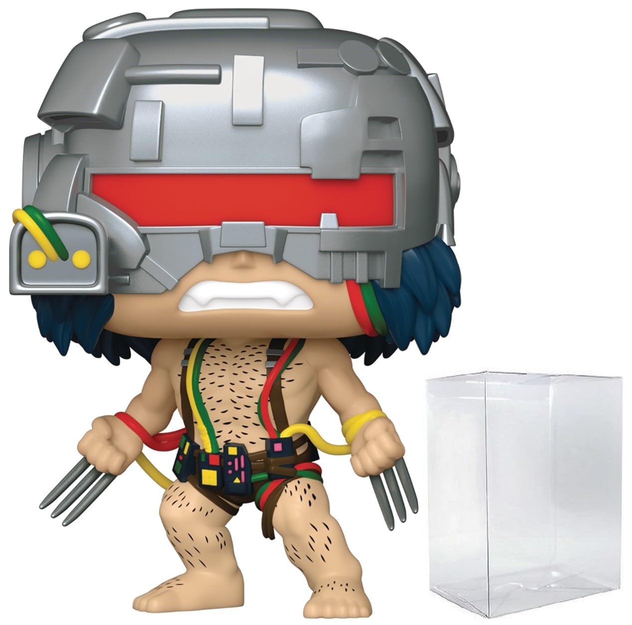 POP Marvel: Wolverine 50th Anniversary - Weapon X Funko Vinyl Figure (Bundled with Compatible Box Protector Case), Multicolor, 3.75 inches
