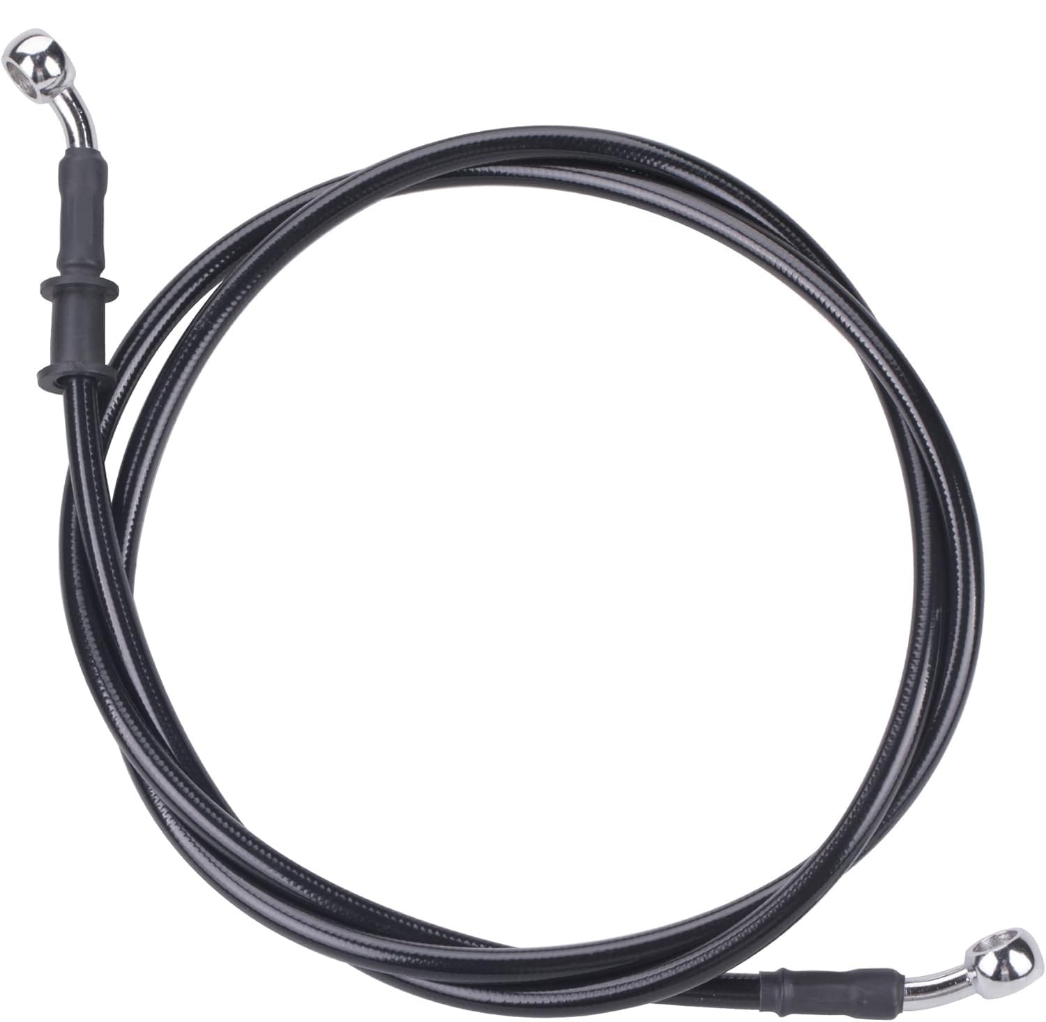 Universal Disc Brake Hose Pipe, Black, 200 cm, 10mm Ball Ends, for All Bikes and Electric Two-Wheelers-image-37