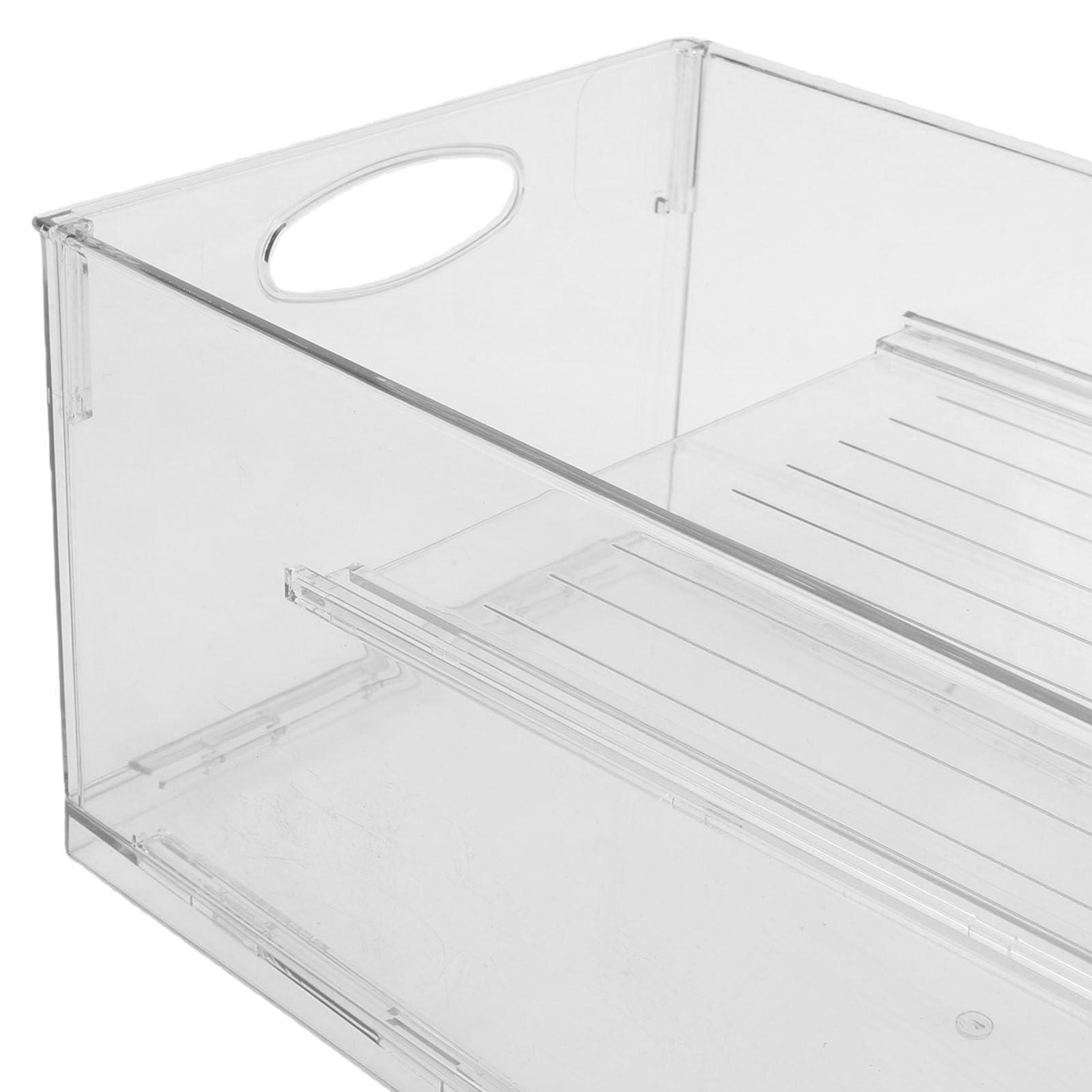 Ejoyous Organizzatore per Lattine per Frigorifero a Doppio Strato, Dispenser per Lattine per Bevande in PET Addensato, Contiene 12 da 500 Ml con Accesso Scorrevole e Pannelli Rimovibili per (ANIMALE