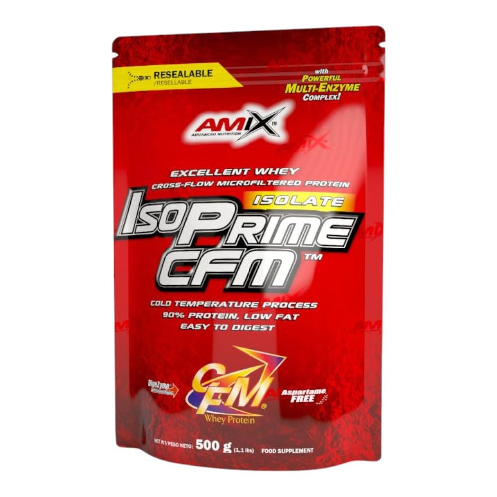 Amix IsoPrime CFM Isolate Doypack 500 gr 90% proteína Sabor Chocolate