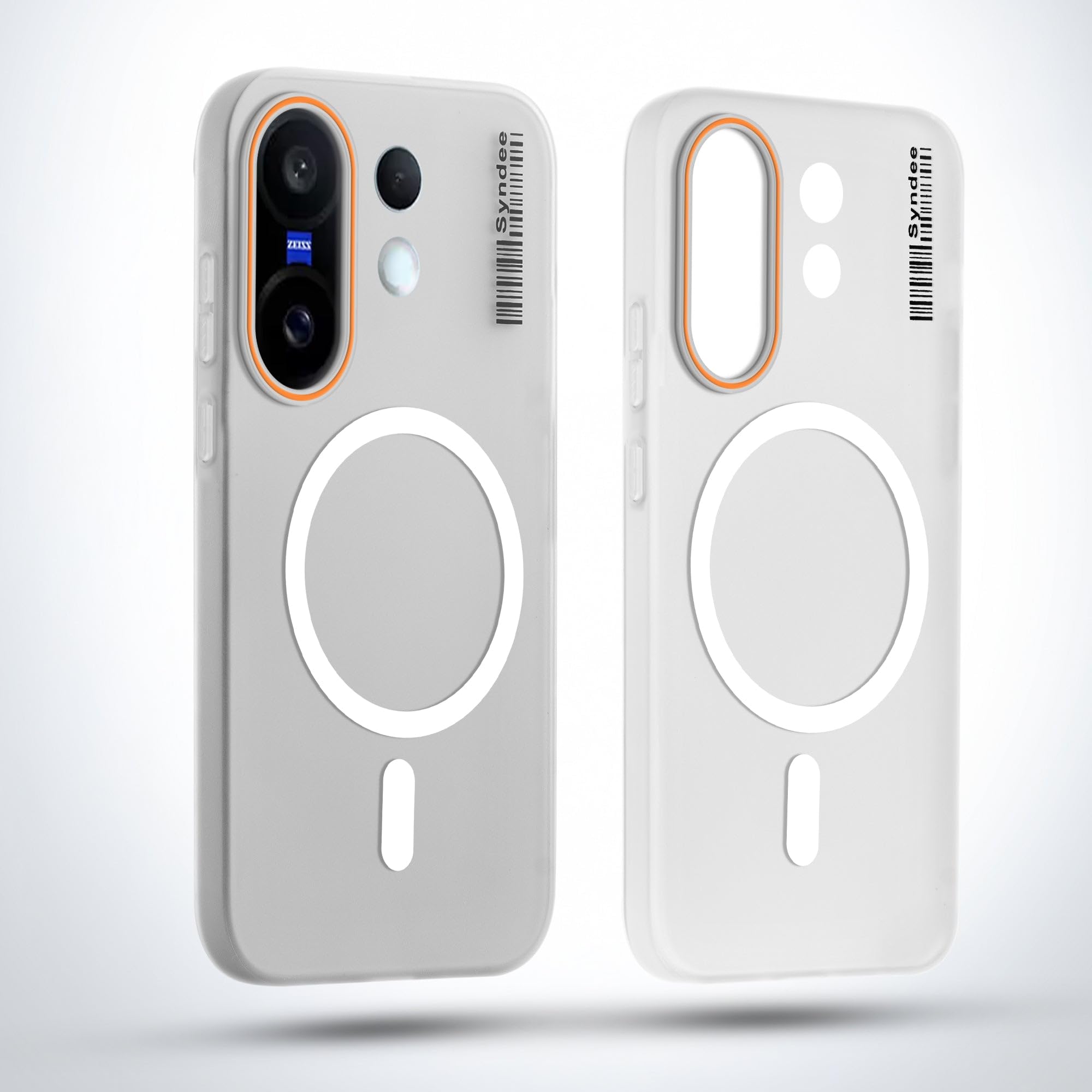 DL3 Mobilak Case Back Cover for Honor 200 Pro 5G, Sleek Frosted Translucent Back Only Compatible with Wireless Magnetic Accessories | Anti-Scratch Shockproof Phone Case (Clear)