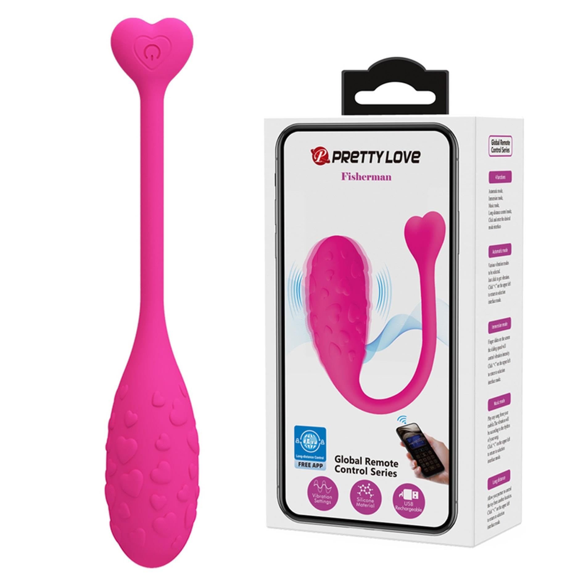 Pretty Love Fisherman Huevo Vibrador Rosa 1Ud-image