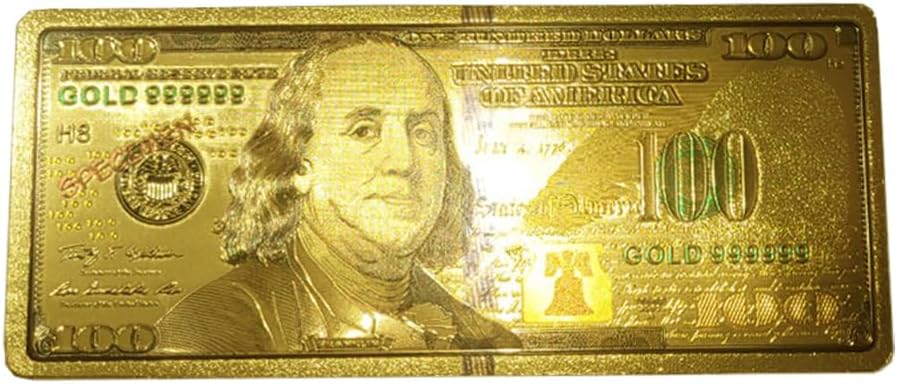 Rectangle 100 US Dollar New York Souvenir Fridge NY Magnet - Magnet Metal (Pack 1)