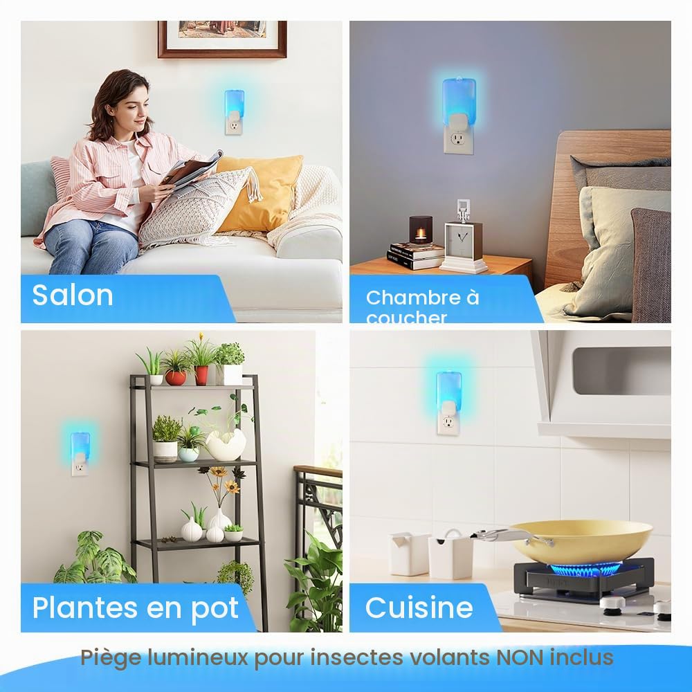Lot de 15 cartouches de recharge compatibles avec piège à insectes volants Raid Essentials, cartouches de recharge extra adhésives pour piège à insectes volants pour une lutte efficace contre les