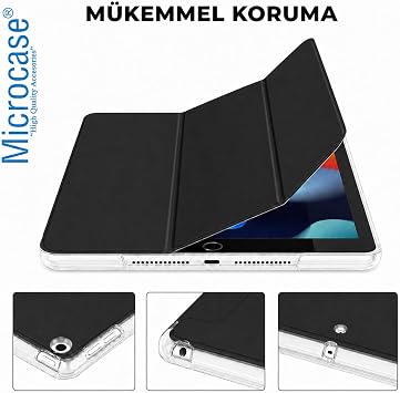Microcase Xiaomi Pad 7 / Pad 7 Pro 11.2 inch Tablet ile Uyumlu 3 Kademeli Sleeve Serisi Standlı Kılıf - AL5577 (Siyah)