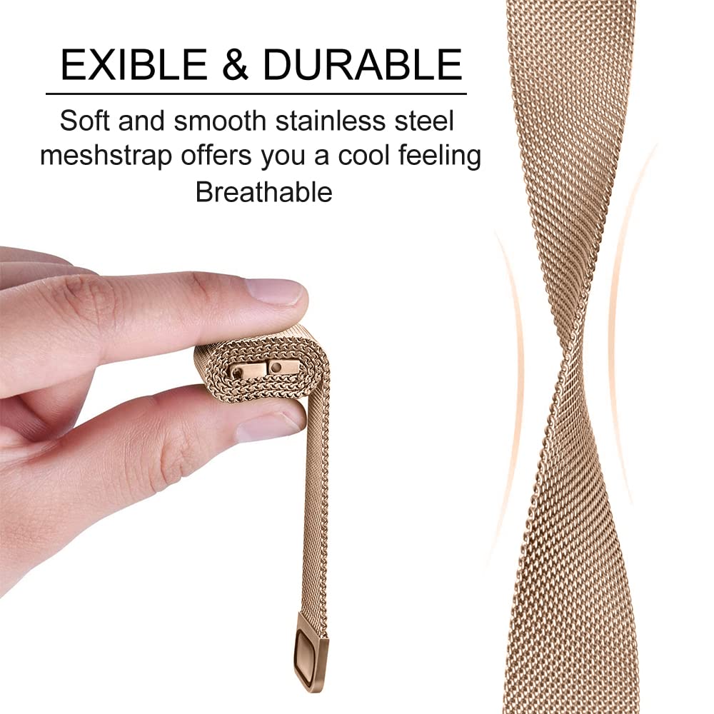 Cinturino In Metallo Milanese Magnetico Per Fitbit Inspire 3