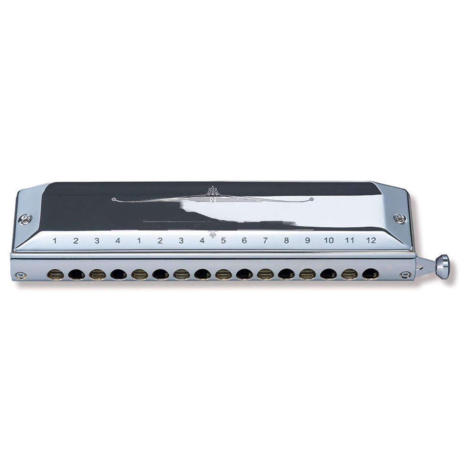 Chromatic Series Harmonica Key of C 64 Brass Reeds 16 Holes Harp Musical Instruments