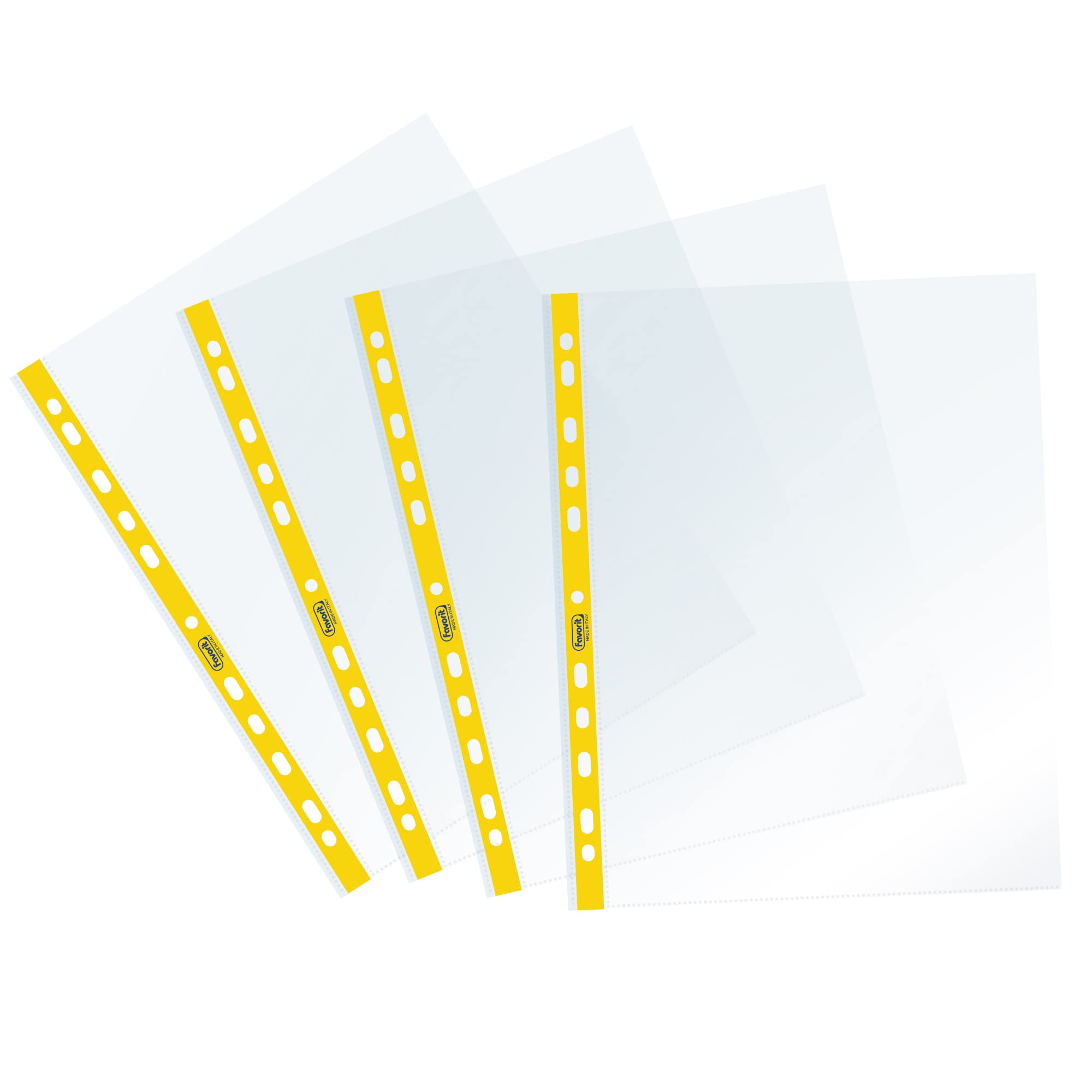 Favorit 94524 25 Perforated Envelopes with Yellow Stripe Sprint, 22 X 30 Cm