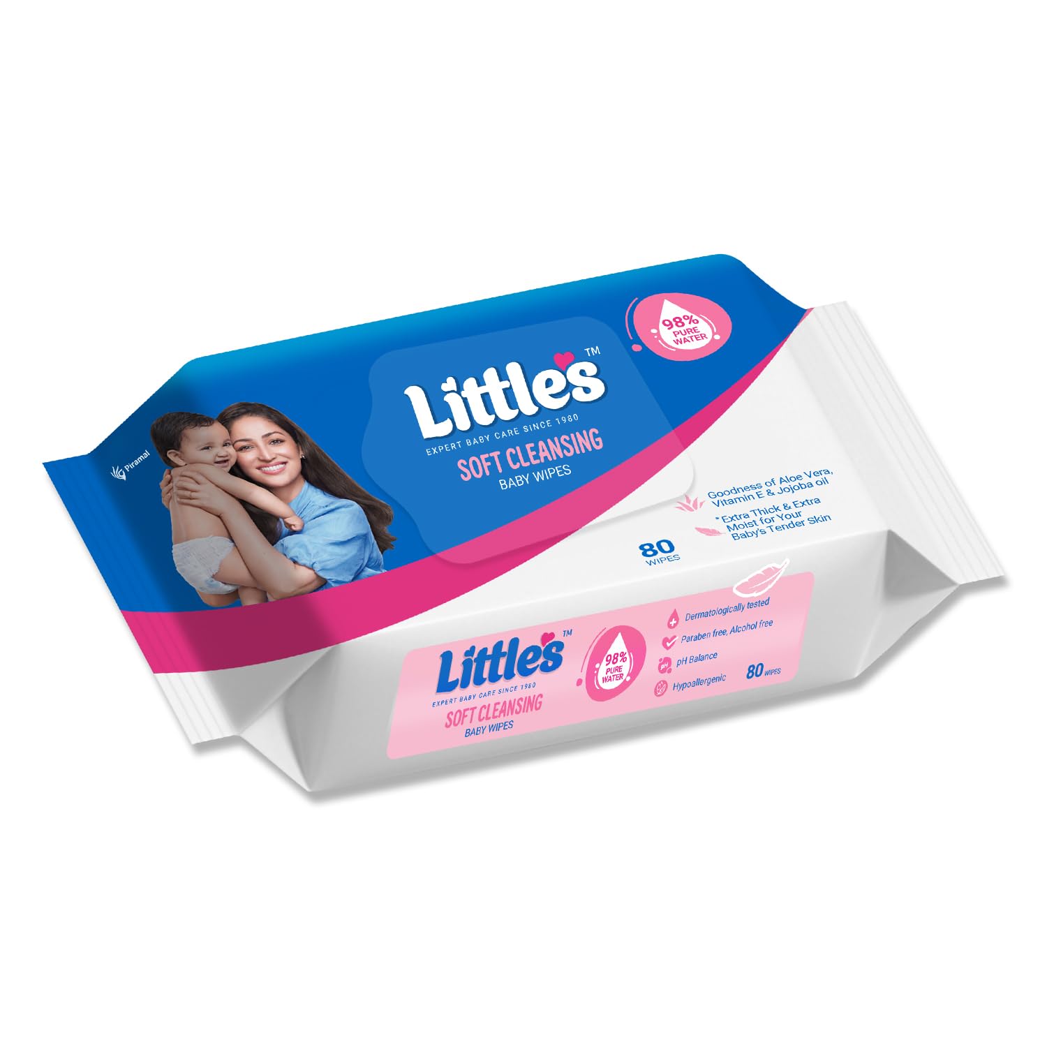 Little's Soft Cleansing Baby Wipes | 80 Wipes x 1 - 80 Wipes | Extra Thick & Moist Wet Wipes for Baby's | Prevents Rashes & Redness with Goodness of Aloe Vera, Vitamin E & Jojoba Oil-picture-35
