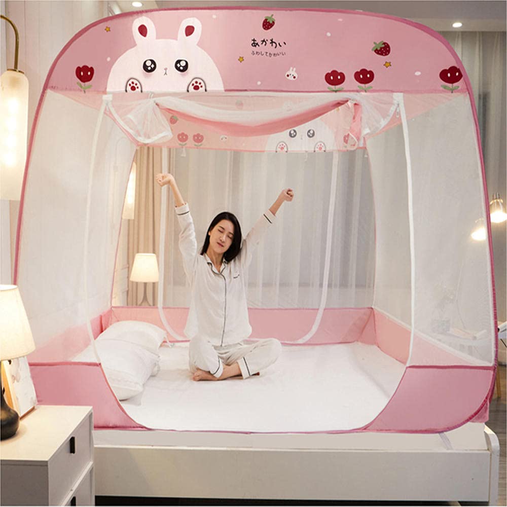 Moustiquaire portable, tente de lit pliable, idéale pour la maison ou les voyages, maille fine pour lit, 120 x 200 cm