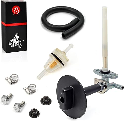 Válvula de gasolina y palanca compatible con Honda Recon 250 Rancher 350 420 Foreman 400 Foreman 450 FourTrax Foreman Rubicon 500 TRX250 TE/TM