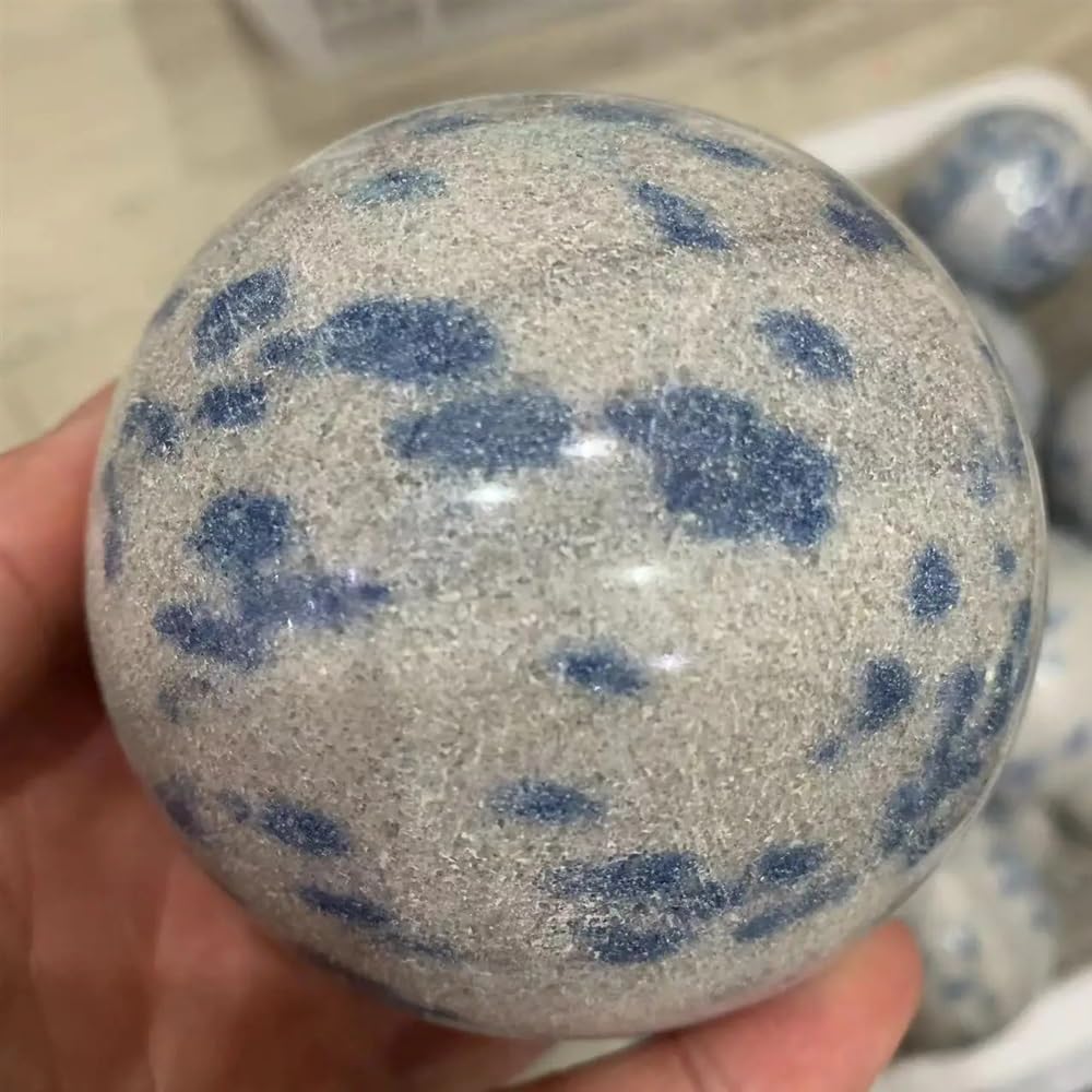 HSMQUBDBX Stone Ball Crystal Ore Home Decoration Ornaments(610-700g)