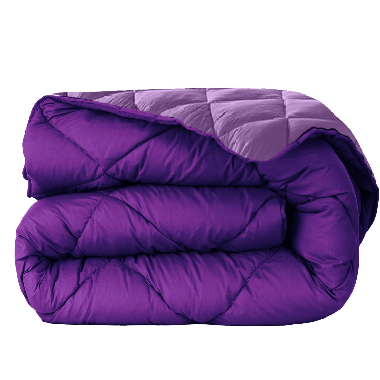 various Edredón Nórdico Bicolor - Edredón 400 gr/m² Microfibra de Poliéster 100% Reversible Transpirable Rellno Fibra Hueca siliconada válido para Cama de 90/105-180 x 270 cm Color Malva y Lila