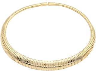 Marshal Necklace 18K Gold Plated Brass Omega Choker Necklace