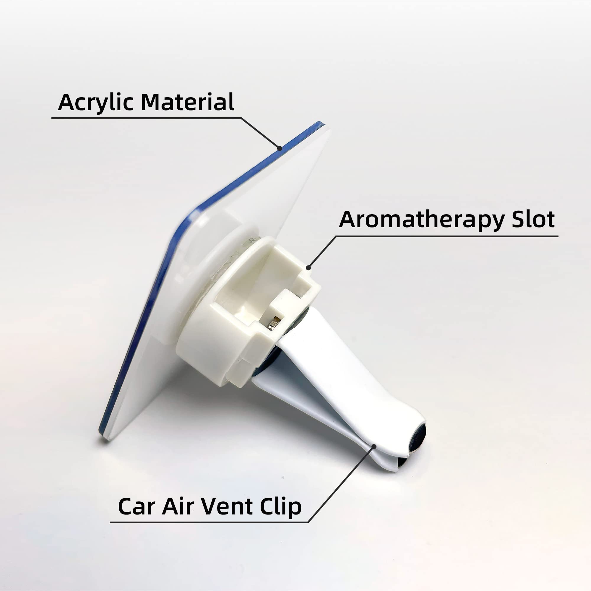 Clip personalizzate per bocchetta dell'aria dell'auto, clip per bocchetta dell'aria dell'auto con strass in acrilico, decorazione per interni