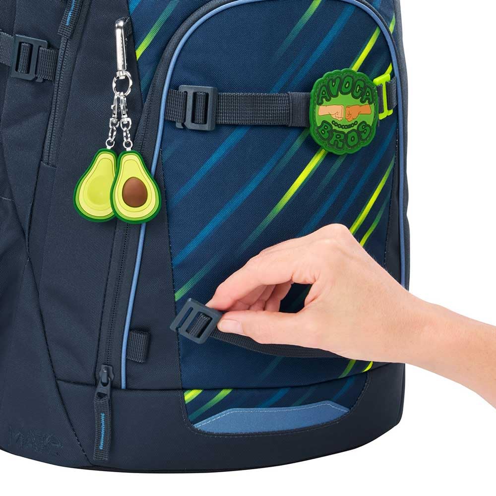 coocazoo MATE Schulranzen-Set 3tlg für Mädchen und Jungen ab der 4. Klasse mit Rucksack. Schlamperetui und Sportbeutel (Fast Lime)