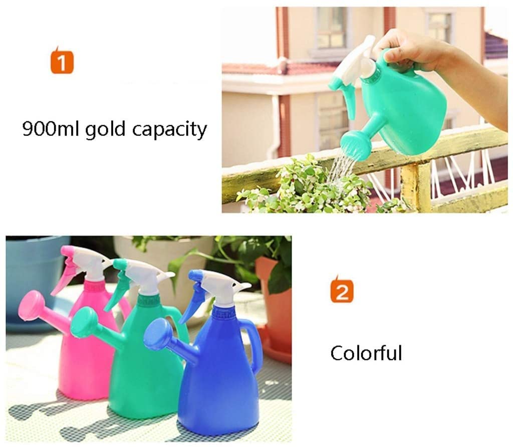Konewka Puszka Do Zraszania Praktyczna Dwufunkcyjna Doniczka Podlewania Ręcznie Prasowana Konewka Ogrodnicza Regulowana Narzędzie Ogrodowe(Pink)